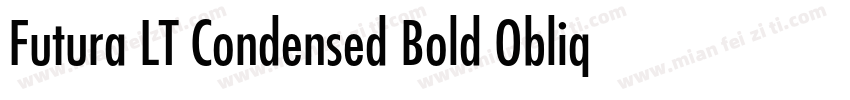 Futura LT Condensed Bold Oblique字体转换